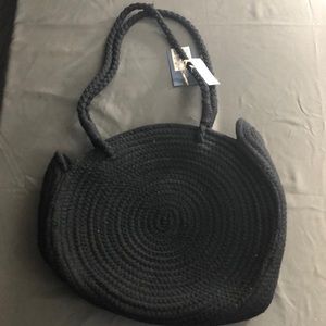 Universal Thread Black Woven Handbag